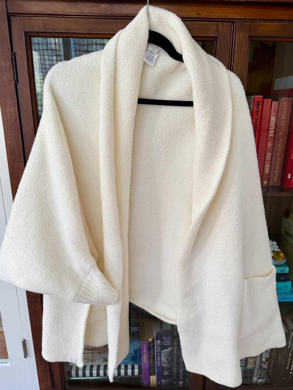 Barefoot Dreams Cozychic blanket shawl cardigan cream - one size